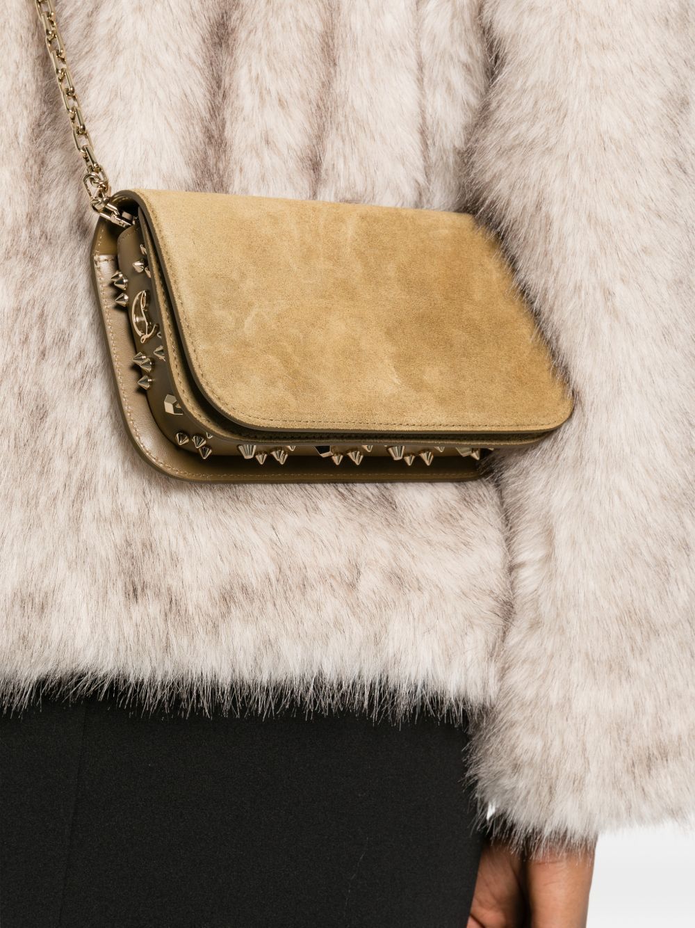 Christian Louboutin PALOMA SUEDE LEATHER CLUTCH Size ONE SIZE - 3 Thumbnail