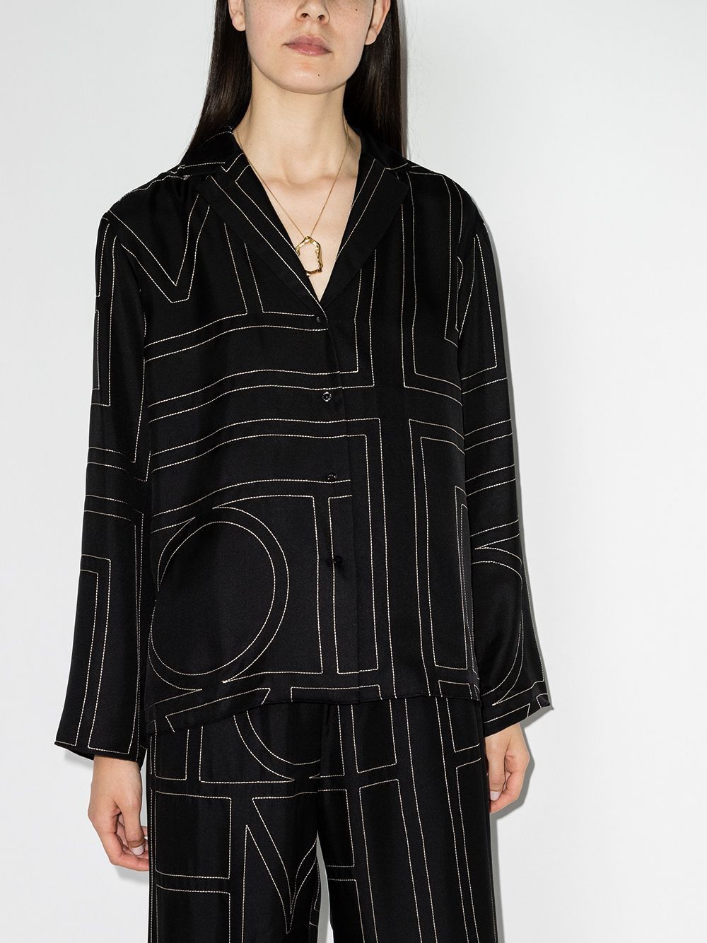 Toteme SILK PAJAMA SHIRT Size XS / US 0-2 / IT 36-38 - 2 Thumbnail