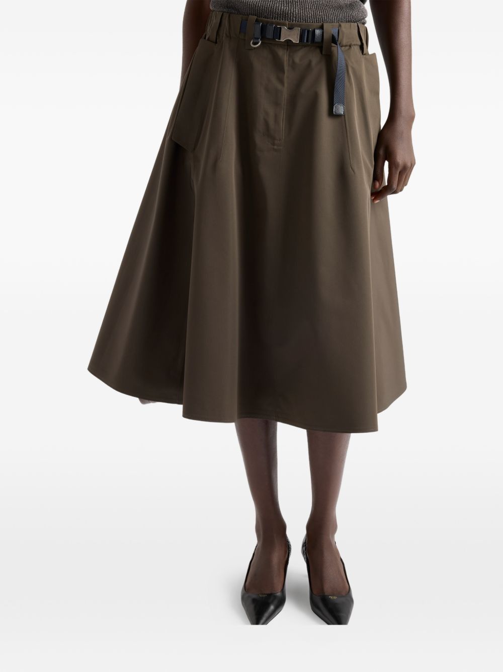 Prada MIDI SKIRT Size 27" / US 4 / IT 40 - 2 Thumbnail