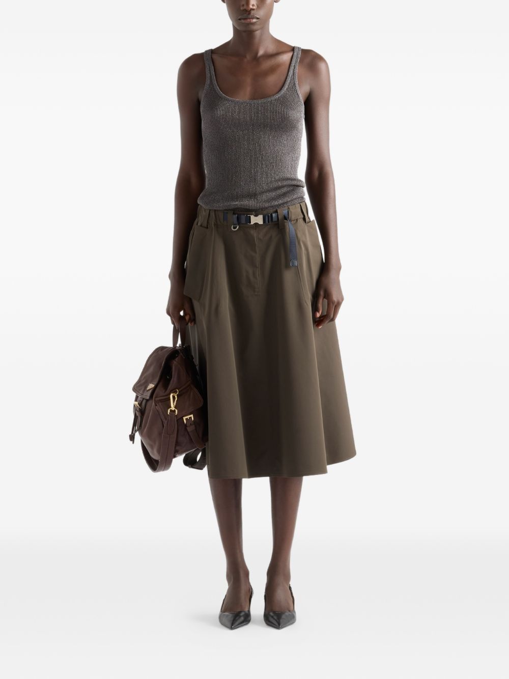 Prada MIDI SKIRT Size 27" / US 4 / IT 40 - 3 Thumbnail
