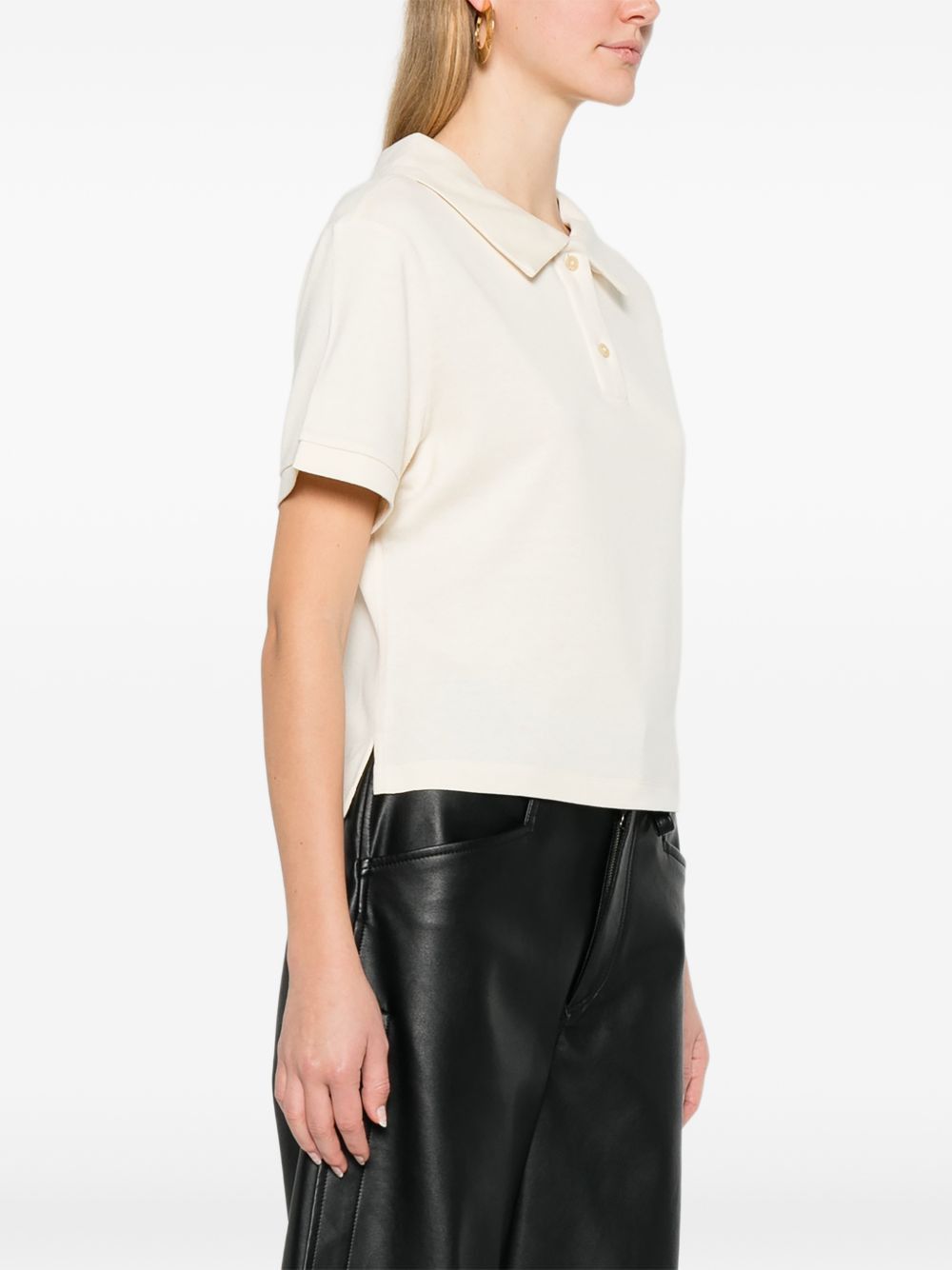 KHAITE JASNA SILK POLO SHIRT Size M / US 6-8 / IT 42-44 - 5 Thumbnail