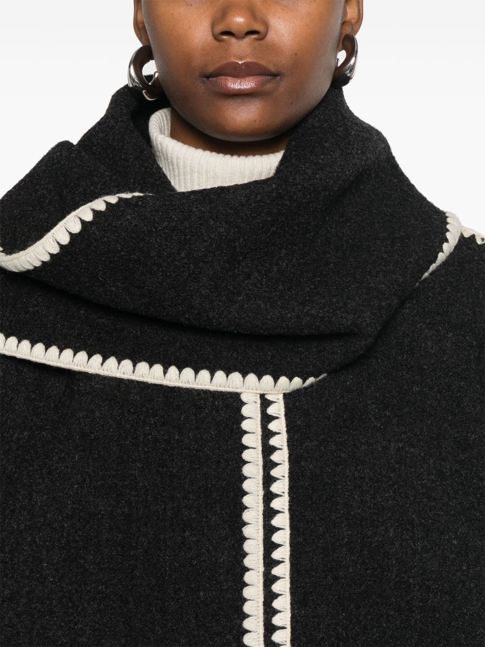 Toteme WOOL SCARFED JACKET Size XS / US 0-2 / IT 36-38 - 3 Thumbnail