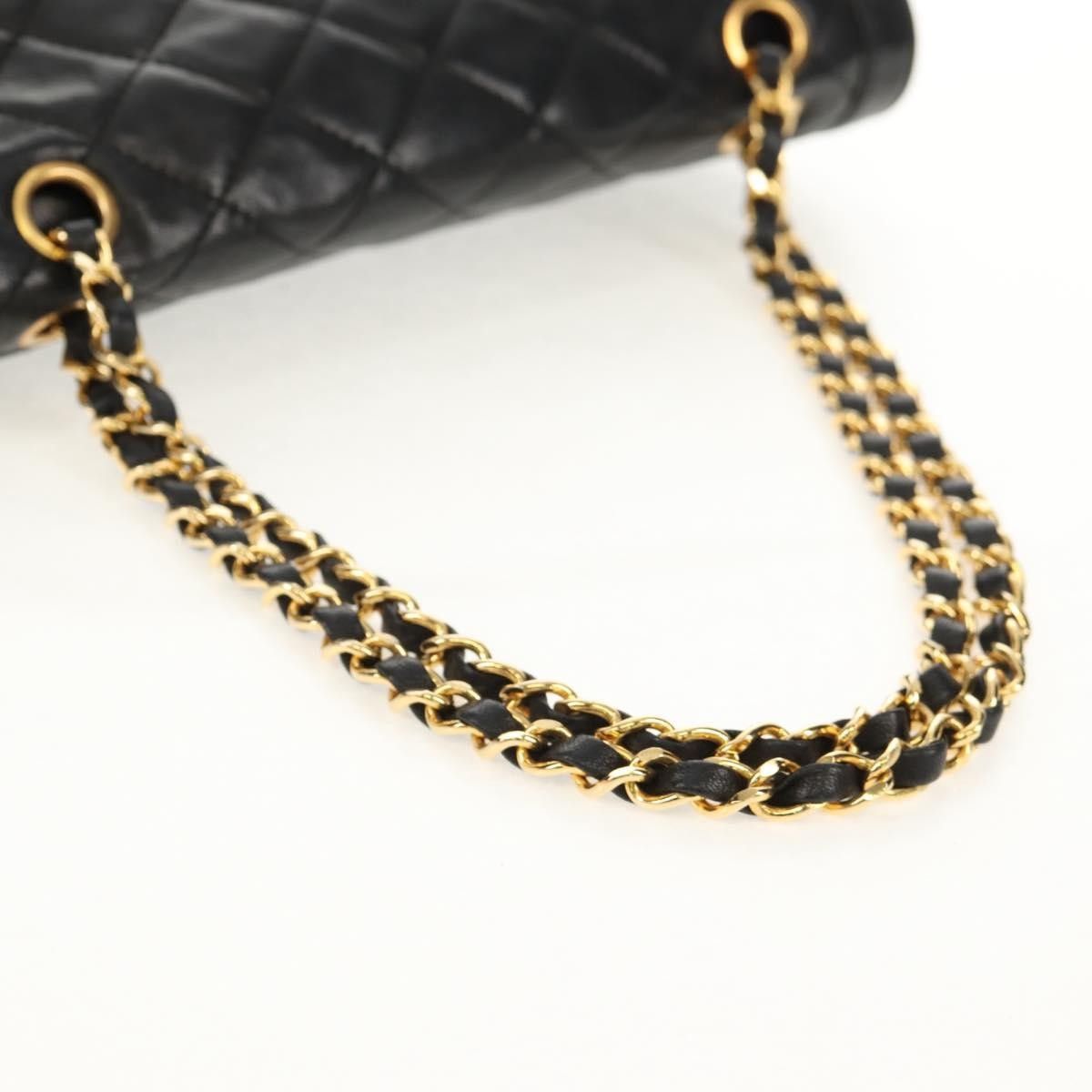 Chanel Chanel Vintage Two Tone CC Flap Bag Quilted Lambskin Size ONE SIZE - 8 Thumbnail