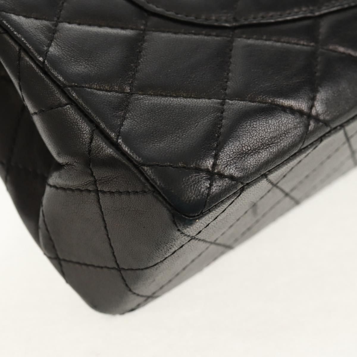 Chanel Chanel Vintage Two Tone CC Flap Bag Quilted Lambskin Size ONE SIZE - 11 Thumbnail
