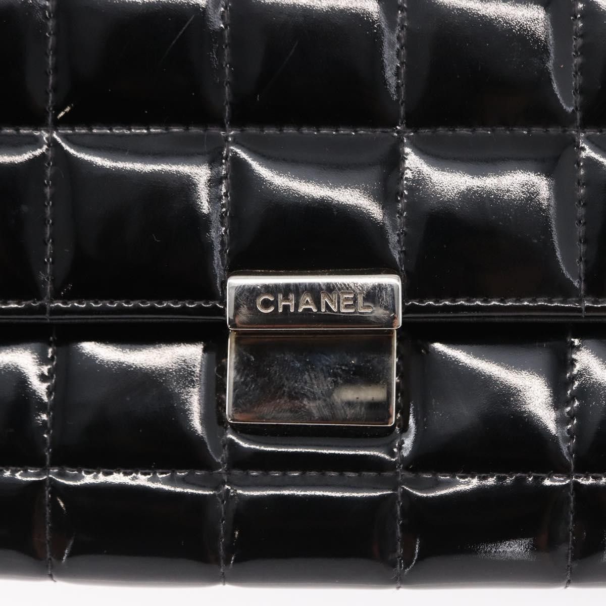 Chanel Chanel Chocolate Bar Chain Clutch Quilted Patent Size ONE SIZE - 21 Thumbnail