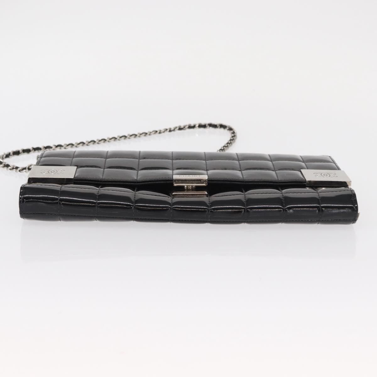 Chanel Chanel Chocolate Bar Chain Clutch Quilted Patent Size ONE SIZE - 20 Thumbnail