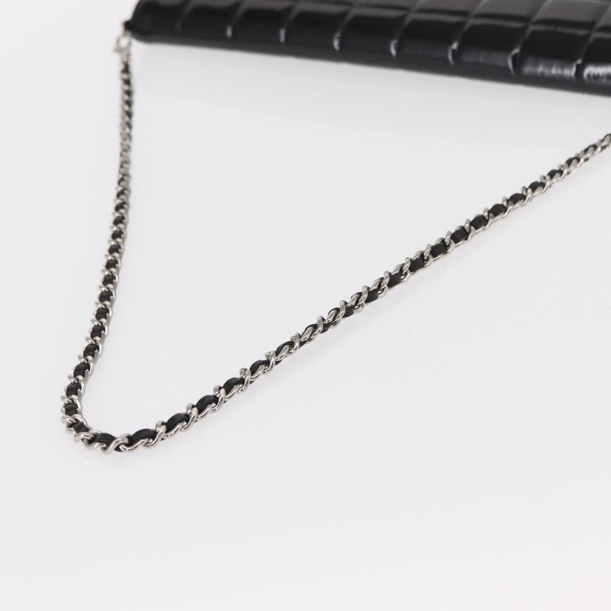 Chanel Chanel Chocolate Bar Chain Clutch Quilted Patent Size ONE SIZE - 8 Thumbnail