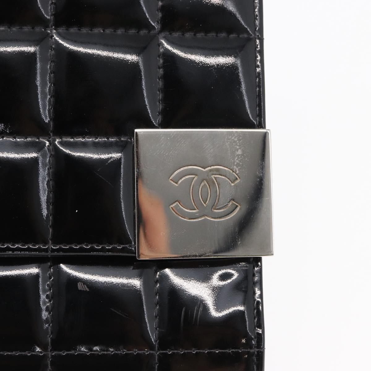 Chanel Chanel Chocolate Bar Chain Clutch Quilted Patent Size ONE SIZE - 17 Thumbnail