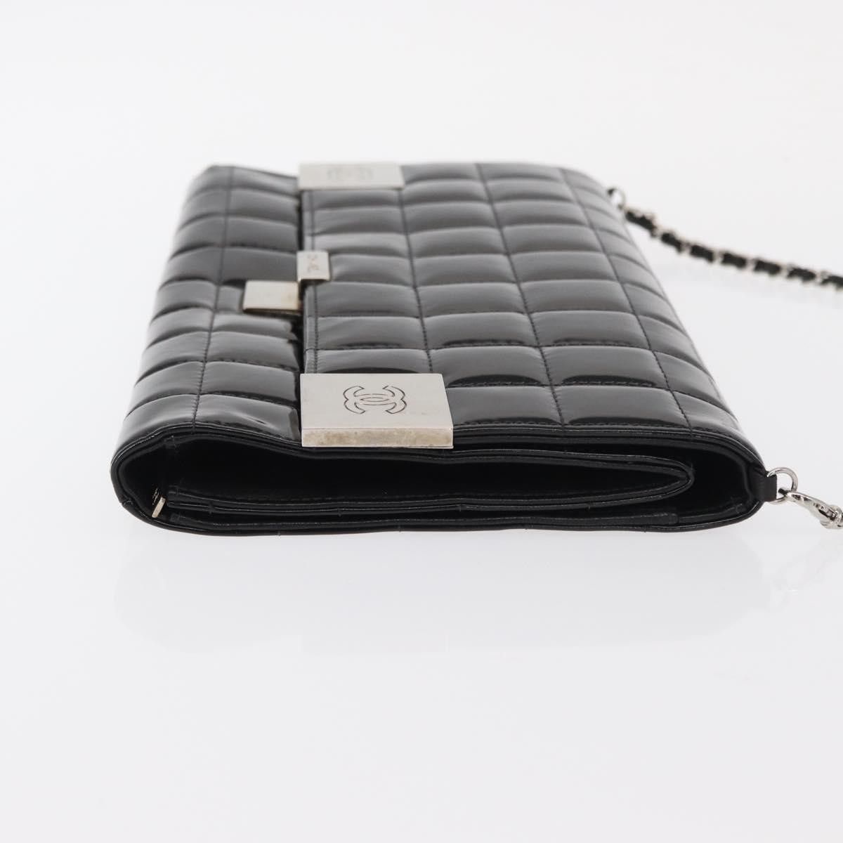 Chanel Chanel Chocolate Bar Chain Clutch Quilted Patent Size ONE SIZE - 3 Thumbnail