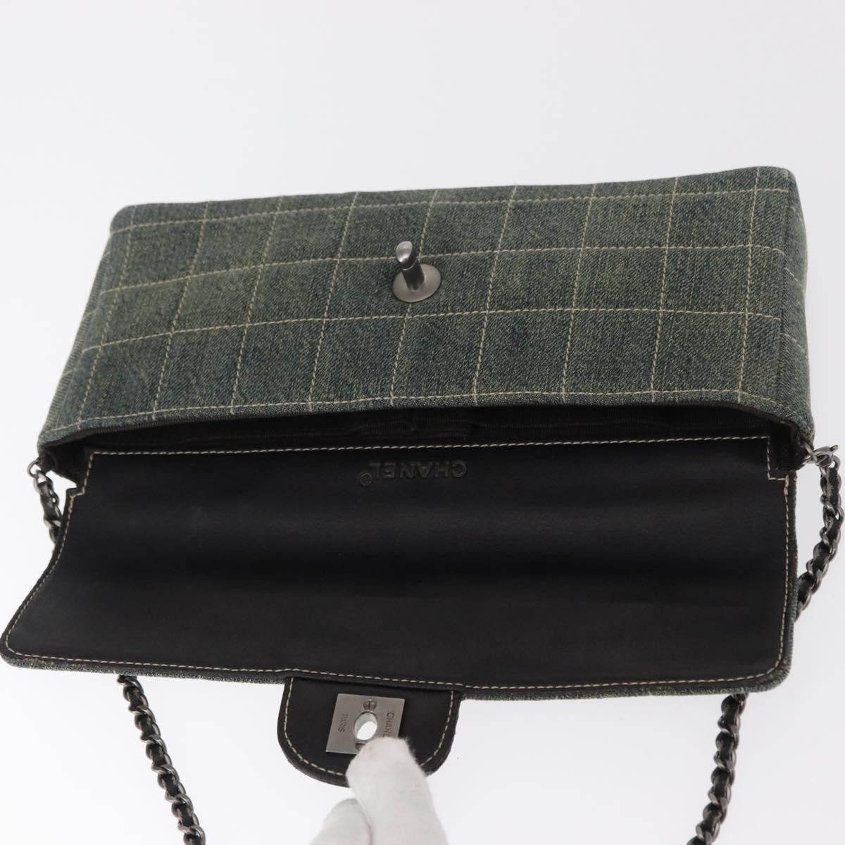 Chanel Chanel Chocolate Bar Flap Bag Quilted Denim Size ONE SIZE - 19 Thumbnail