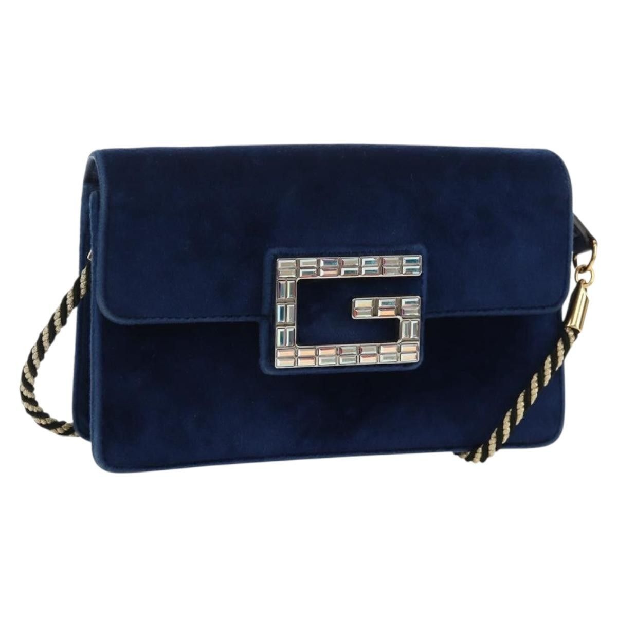 Gucci Gucci G Broadway Shoulder Bag Velvet with Crystals Size ONE SIZE - 20 Thumbnail