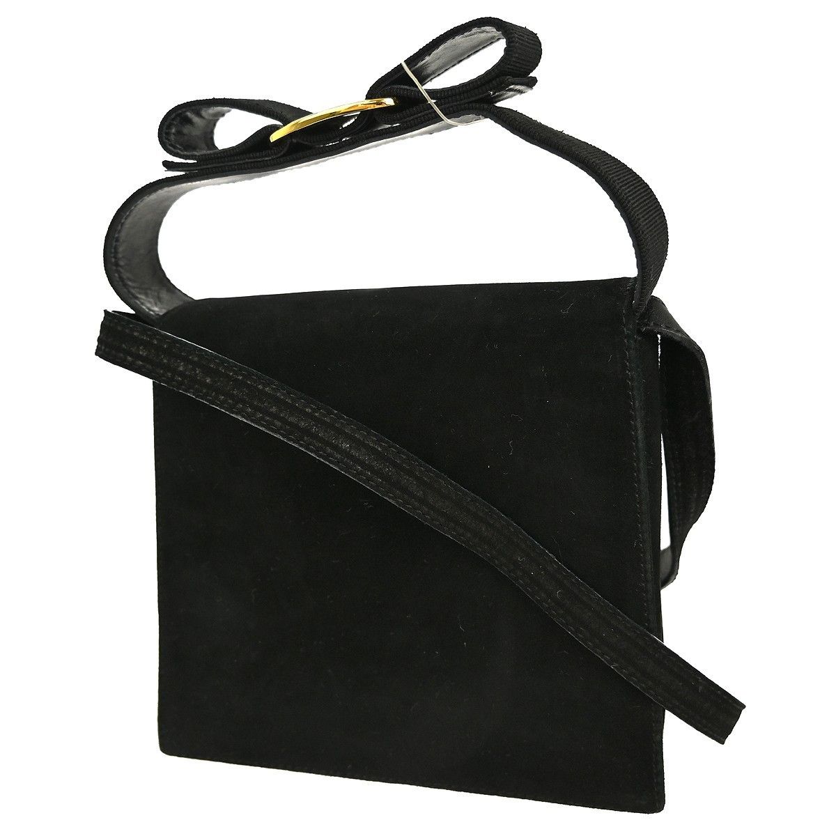 Salvatore Ferragamo Salvatore Ferragamo Vintage Vara Bow Handle Shoulder Bag Suede Size ONE SIZE - 2 Thumbnail