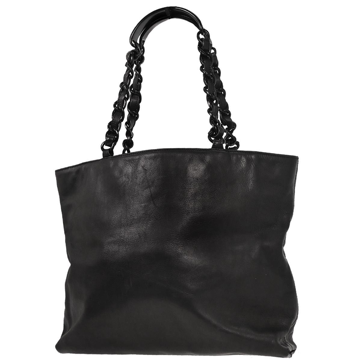 Chanel Chanel Vintage CC Resin Chain Tote Leather Size ONE SIZE - 2 Thumbnail