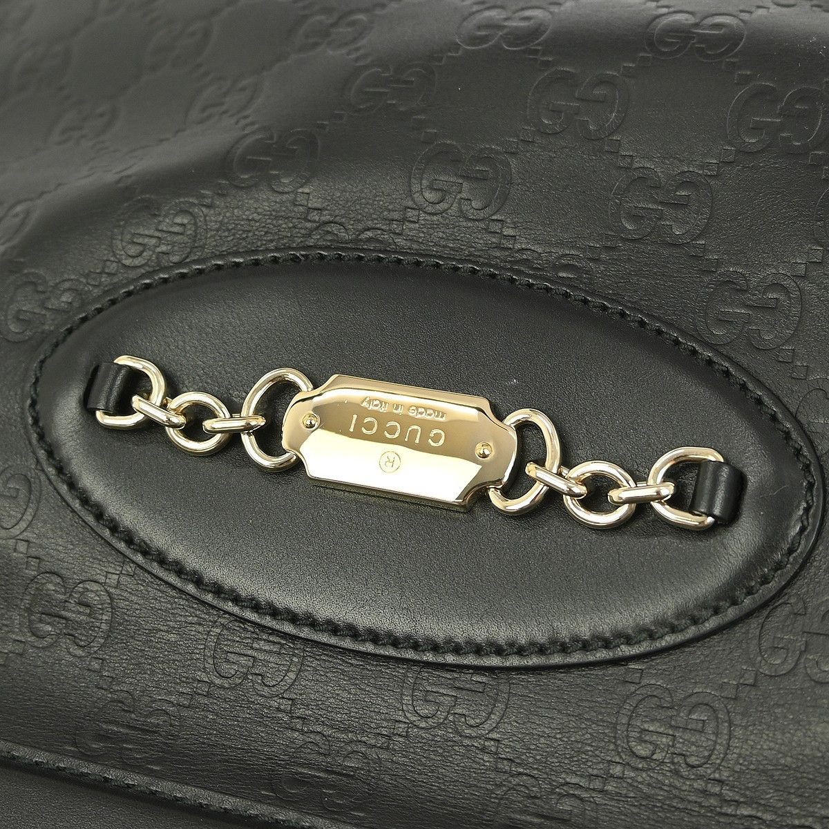 Gucci Gucci Punch Top Handle Bag Guccissima Leather Size ONE SIZE - 7 Thumbnail