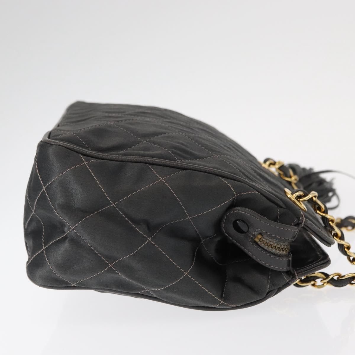 Chanel Chanel Vintage Chain Shoulder Bag Quilted Satin Size ONE SIZE - 3 Thumbnail