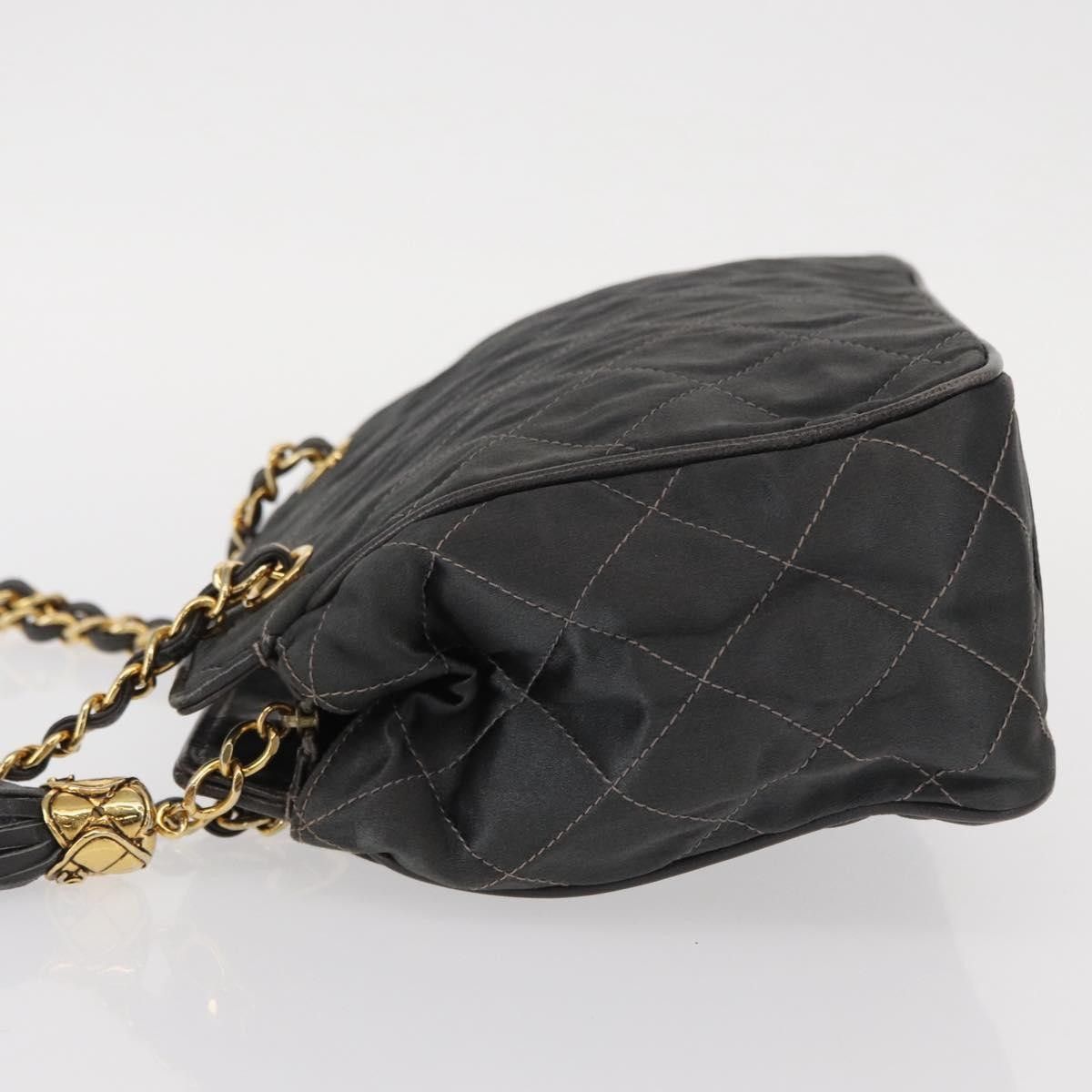 Chanel Chanel Vintage Chain Shoulder Bag Quilted Satin Size ONE SIZE - 4 Thumbnail