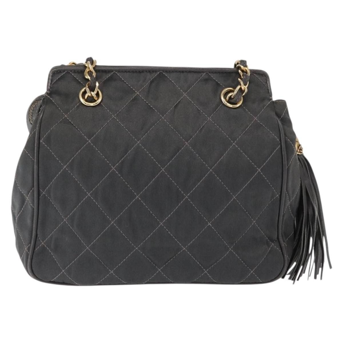Chanel Chanel Vintage Chain Shoulder Bag Quilted Satin Size ONE SIZE - 2 Thumbnail