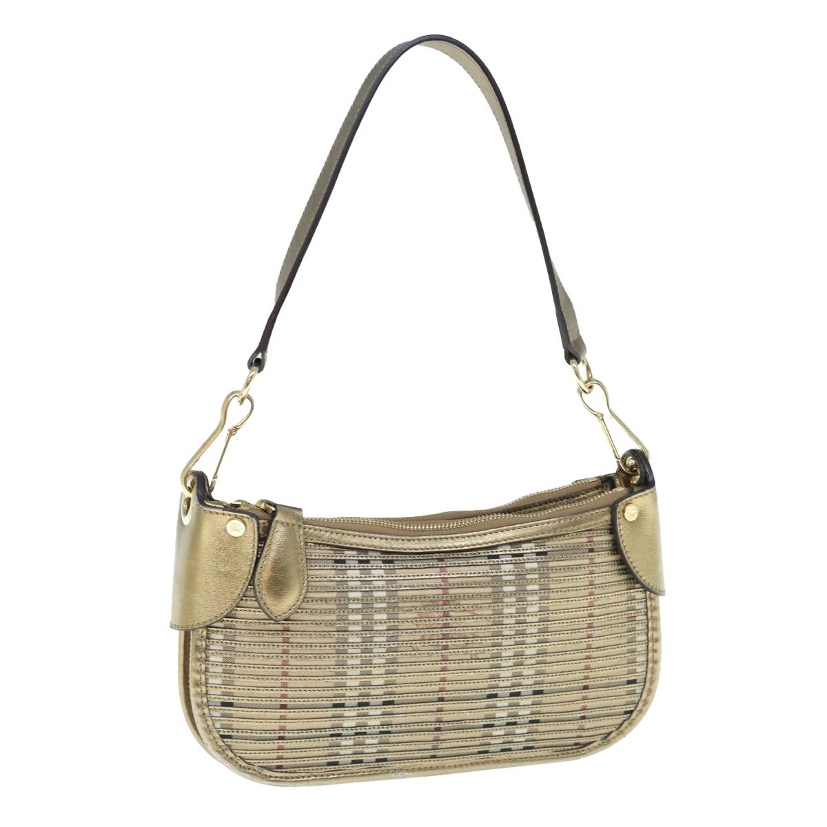 Burberry Burberry Lollard Shoulder Bag Haymarket Canvas with Leather Size ONE SIZE - 2 Thumbnail