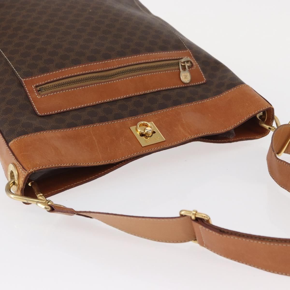 Celine Celine Vintage Macadam Shoulder Bag Canvas and Leather Size ONE SIZE - 17 Thumbnail