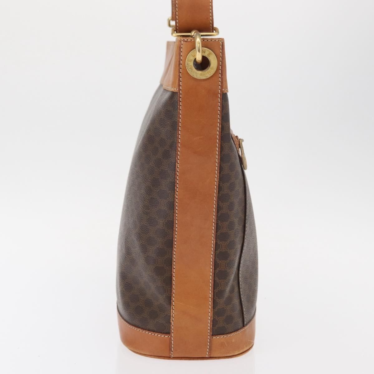 Celine Celine Vintage Macadam Shoulder Bag Canvas and Leather Size ONE SIZE - 4 Thumbnail