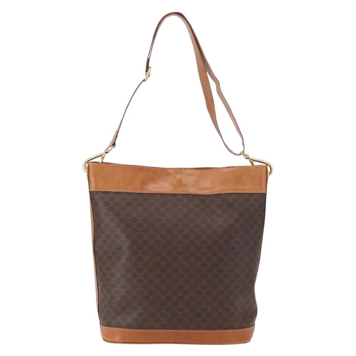 Celine Celine Vintage Macadam Shoulder Bag Canvas and Leather Size ONE SIZE - 2 Thumbnail