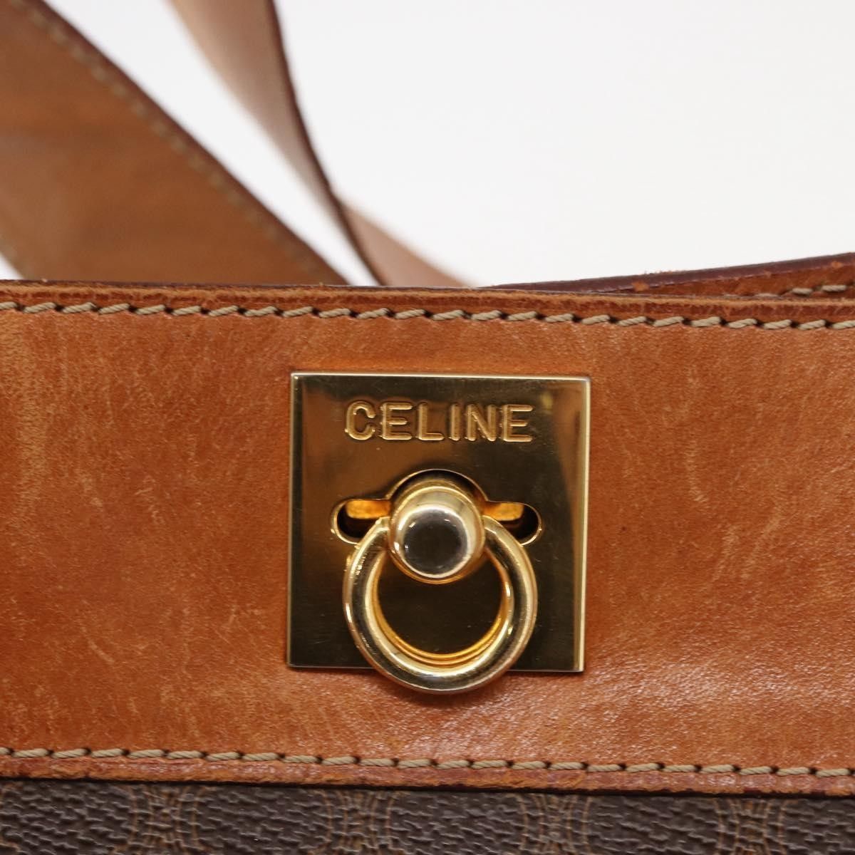 Celine Celine Vintage Macadam Shoulder Bag Canvas and Leather Size ONE SIZE - 13 Thumbnail