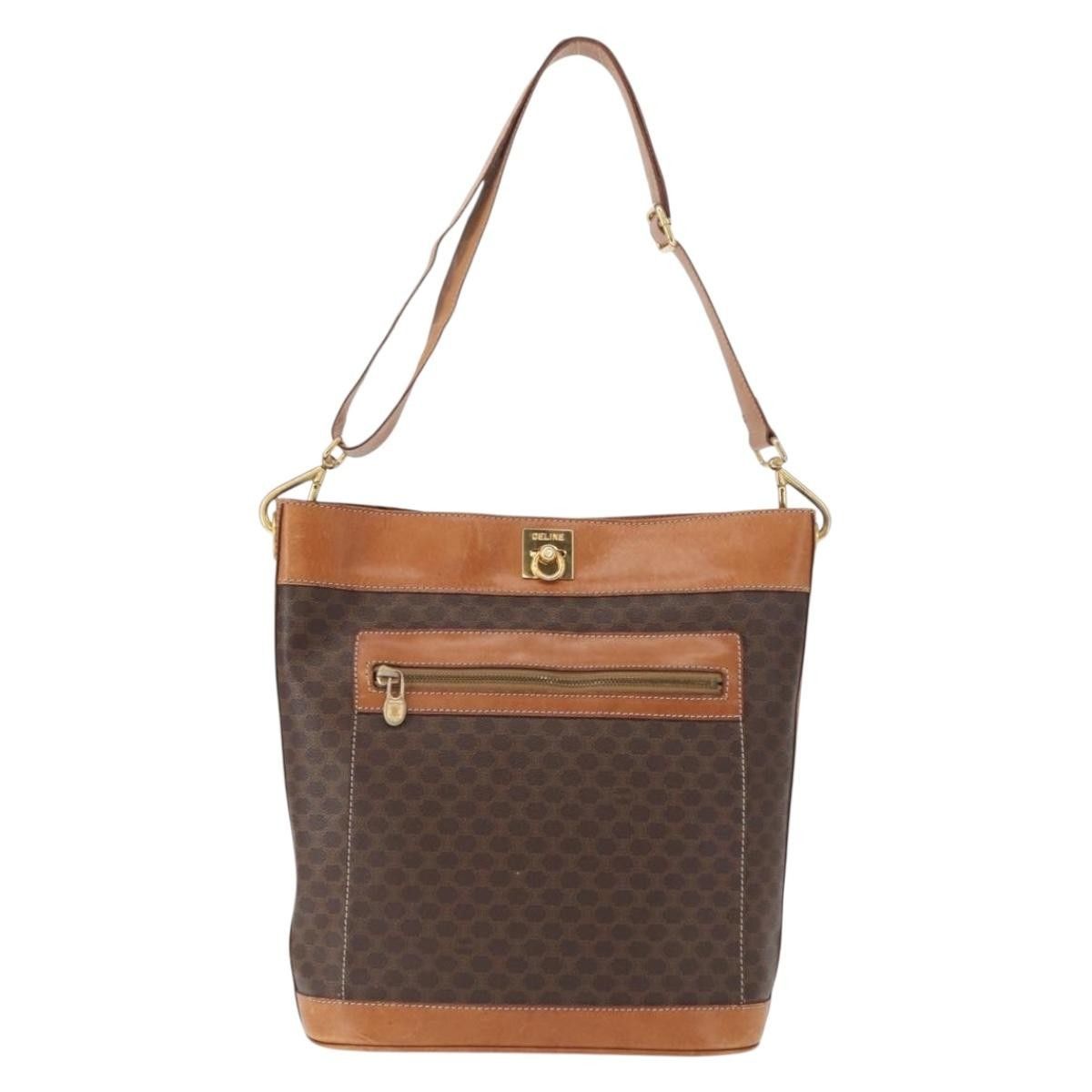 Celine Celine Vintage Macadam Shoulder Bag Canvas and Leather Size ONE SIZE - 19 Thumbnail