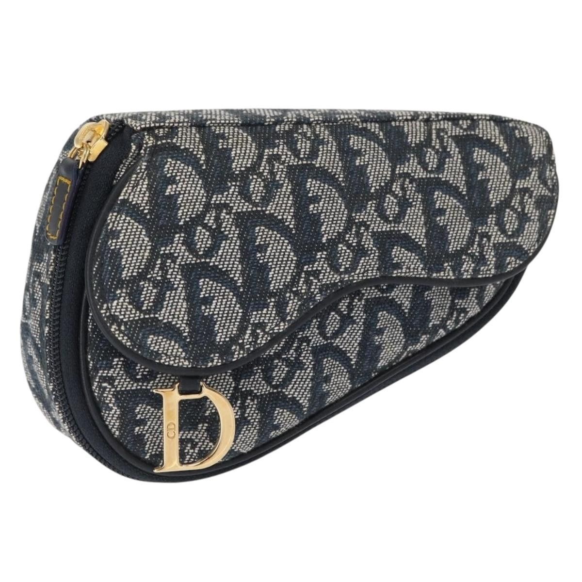 Dior Christian Dior Saddle Zip Pouch Diorissimo Canvas Size ONE SIZE - 20 Thumbnail
