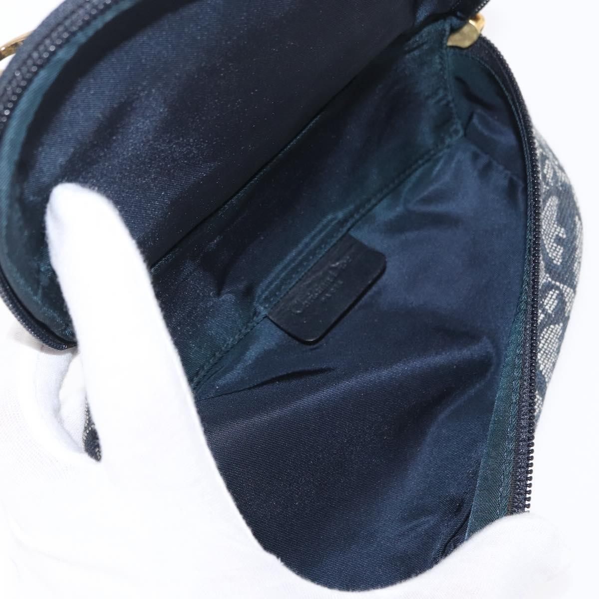 Dior Christian Dior Saddle Zip Pouch Diorissimo Canvas Size ONE SIZE - 16 Thumbnail