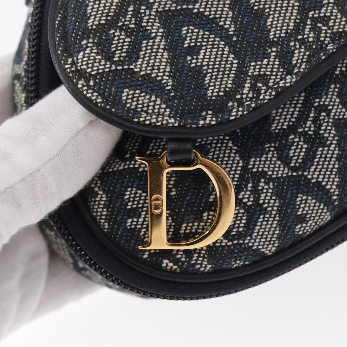 Dior Christian Dior Saddle Zip Pouch Diorissimo Canvas Size ONE SIZE - 12 Thumbnail