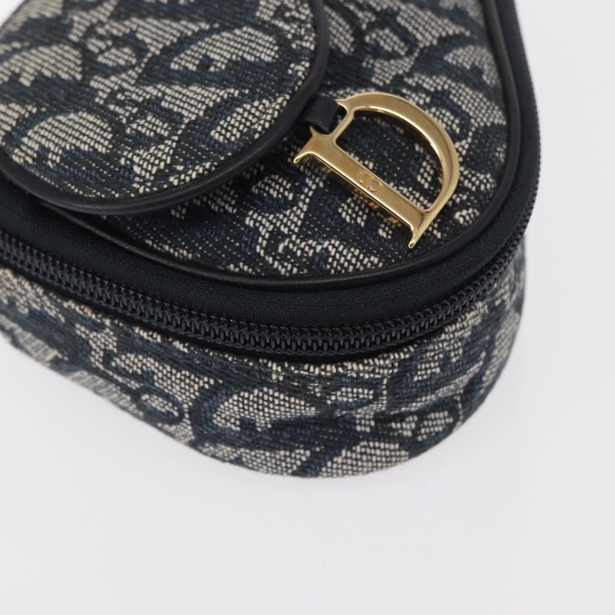 Dior Christian Dior Saddle Zip Pouch Diorissimo Canvas Size ONE SIZE - 7 Thumbnail