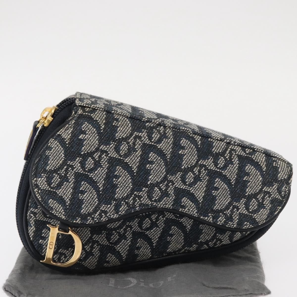 Dior Christian Dior Saddle Zip Pouch Diorissimo Canvas Size ONE SIZE - 13 Thumbnail