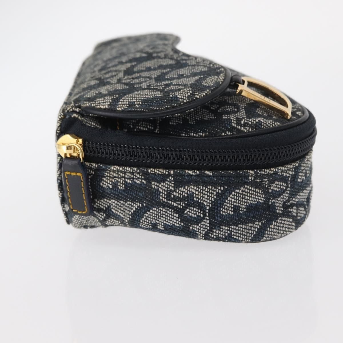 Dior Christian Dior Saddle Zip Pouch Diorissimo Canvas Size ONE SIZE - 4 Thumbnail
