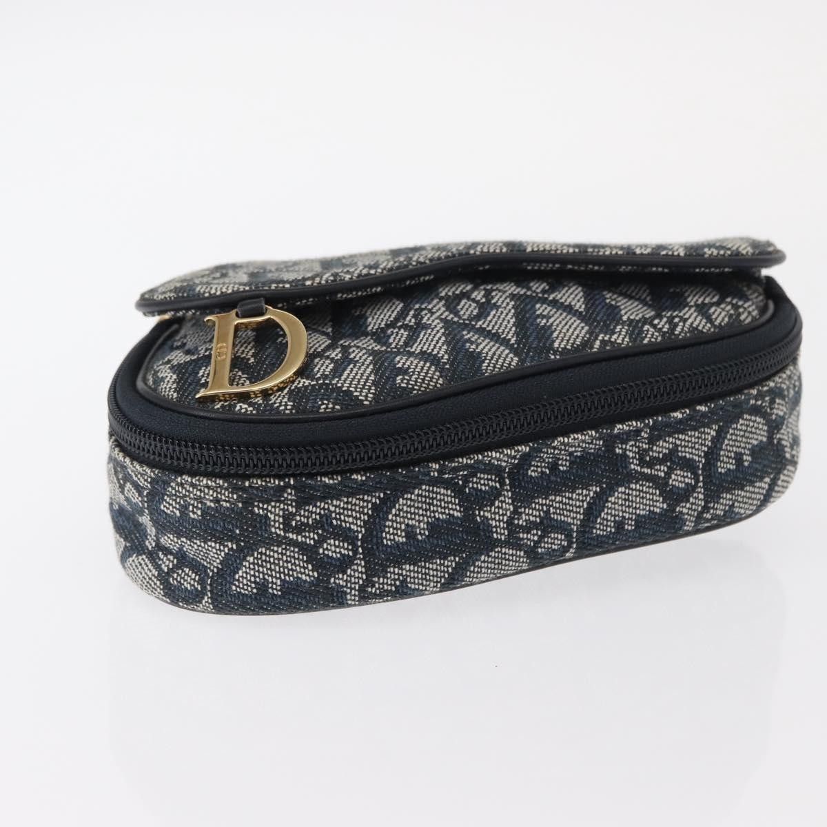 Dior Christian Dior Saddle Zip Pouch Diorissimo Canvas Size ONE SIZE - 15 Thumbnail