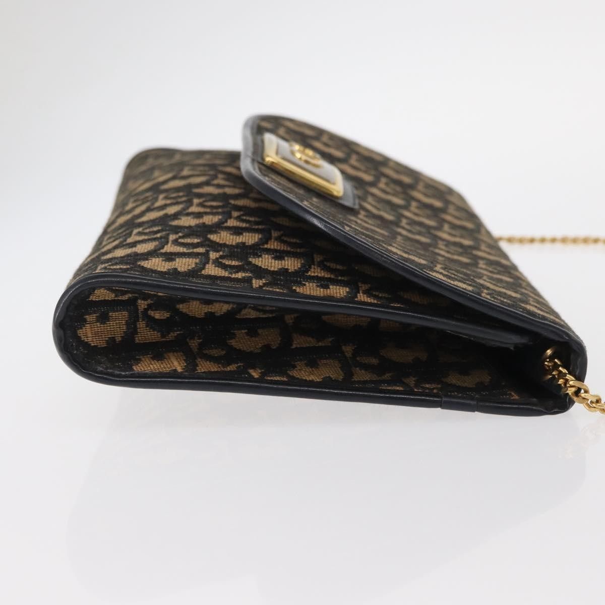 Dior Christian Dior Vintage CD Chain Flap Shoulder Bag Diorissimo Canvas Size ONE SIZE - 3 Thumbnail