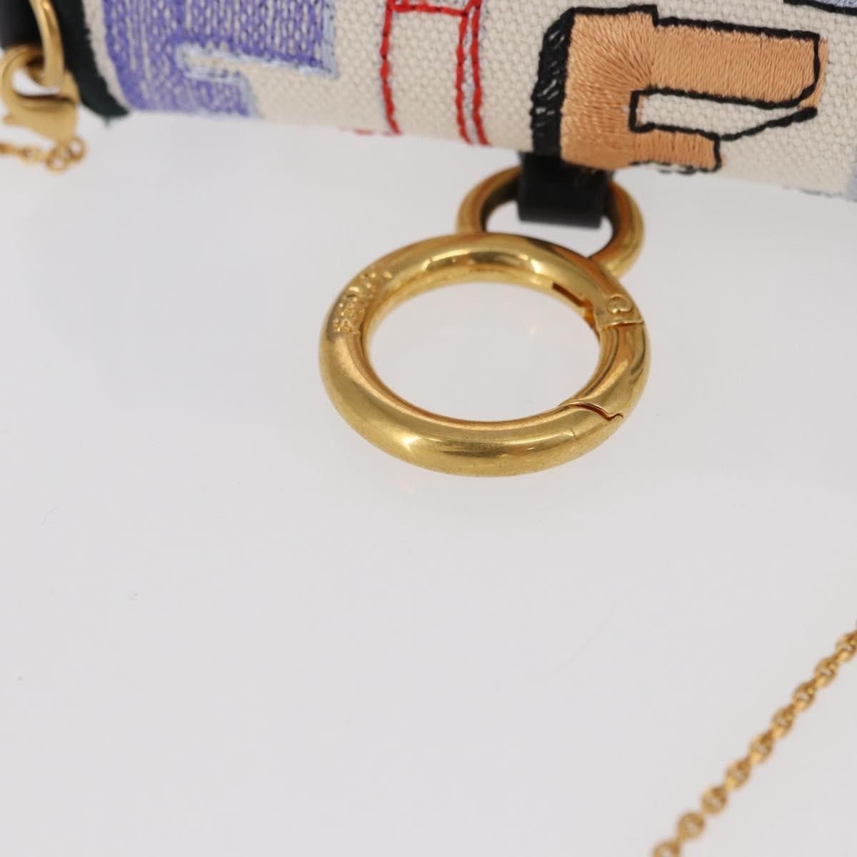 Fendi Fendi Chain Baguette Charm Bag Zucca Canvas Size ONE SIZE - 15 Thumbnail