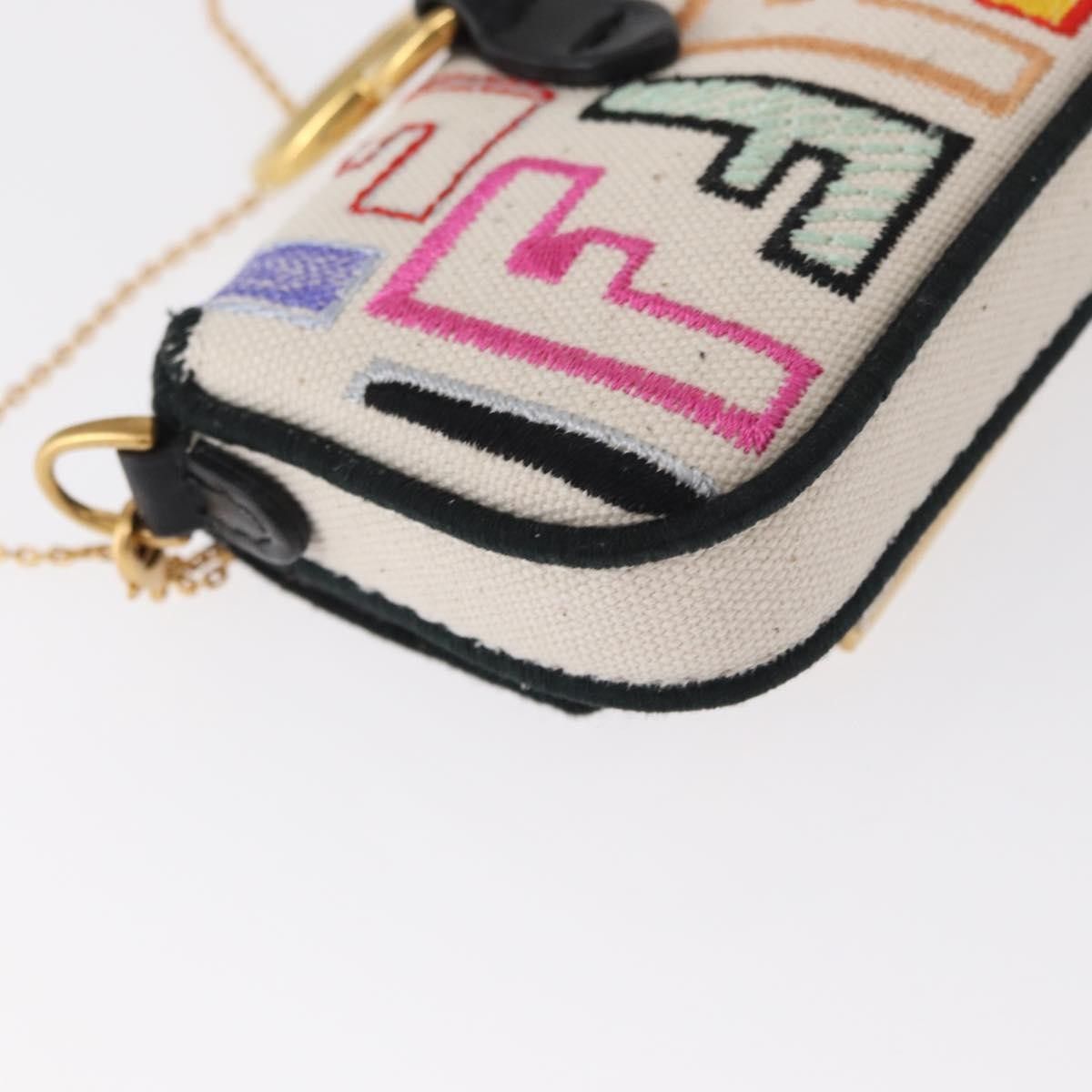 Fendi Fendi Chain Baguette Charm Bag Zucca Canvas Size ONE SIZE - 11 Thumbnail