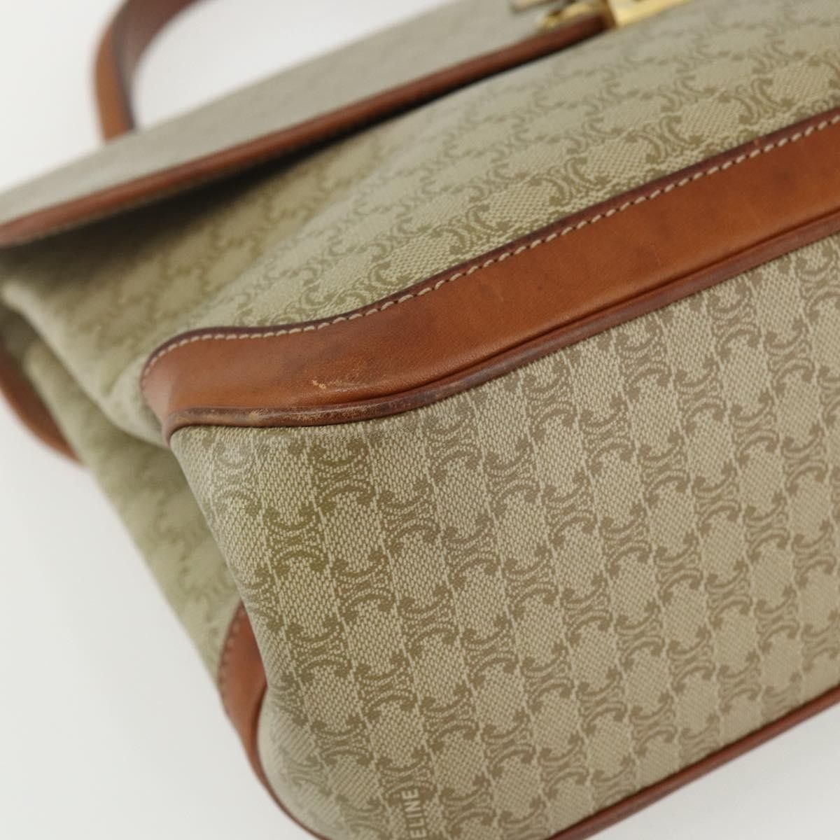 Celine Celine Vintage Macadam Handbag Canvas and Leather Size ONE SIZE - 8 Thumbnail