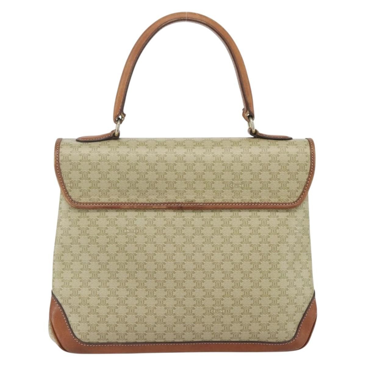 Celine Celine Vintage Macadam Handbag Canvas and Leather Size ONE SIZE - 2 Thumbnail