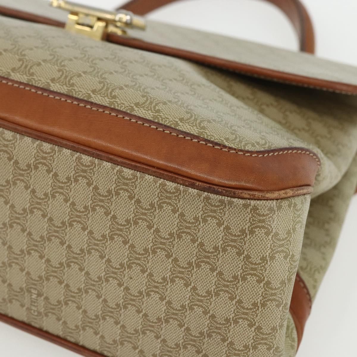 Celine Celine Vintage Macadam Handbag Canvas and Leather Size ONE SIZE - 11 Thumbnail