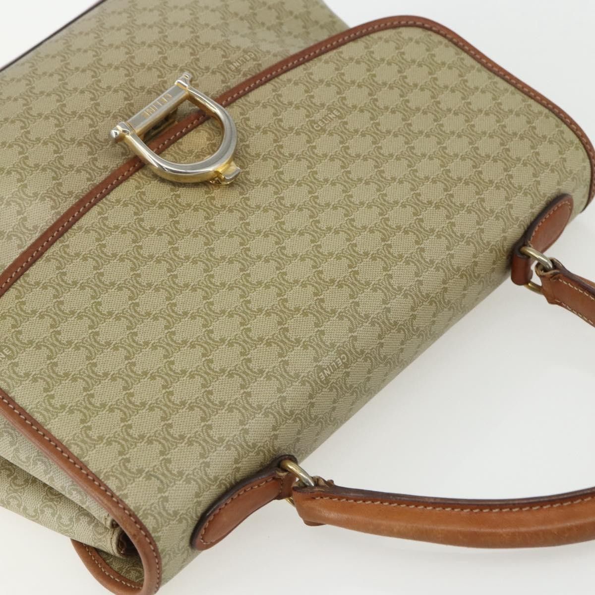 Celine Celine Vintage Macadam Handbag Canvas and Leather Size ONE SIZE - 15 Thumbnail