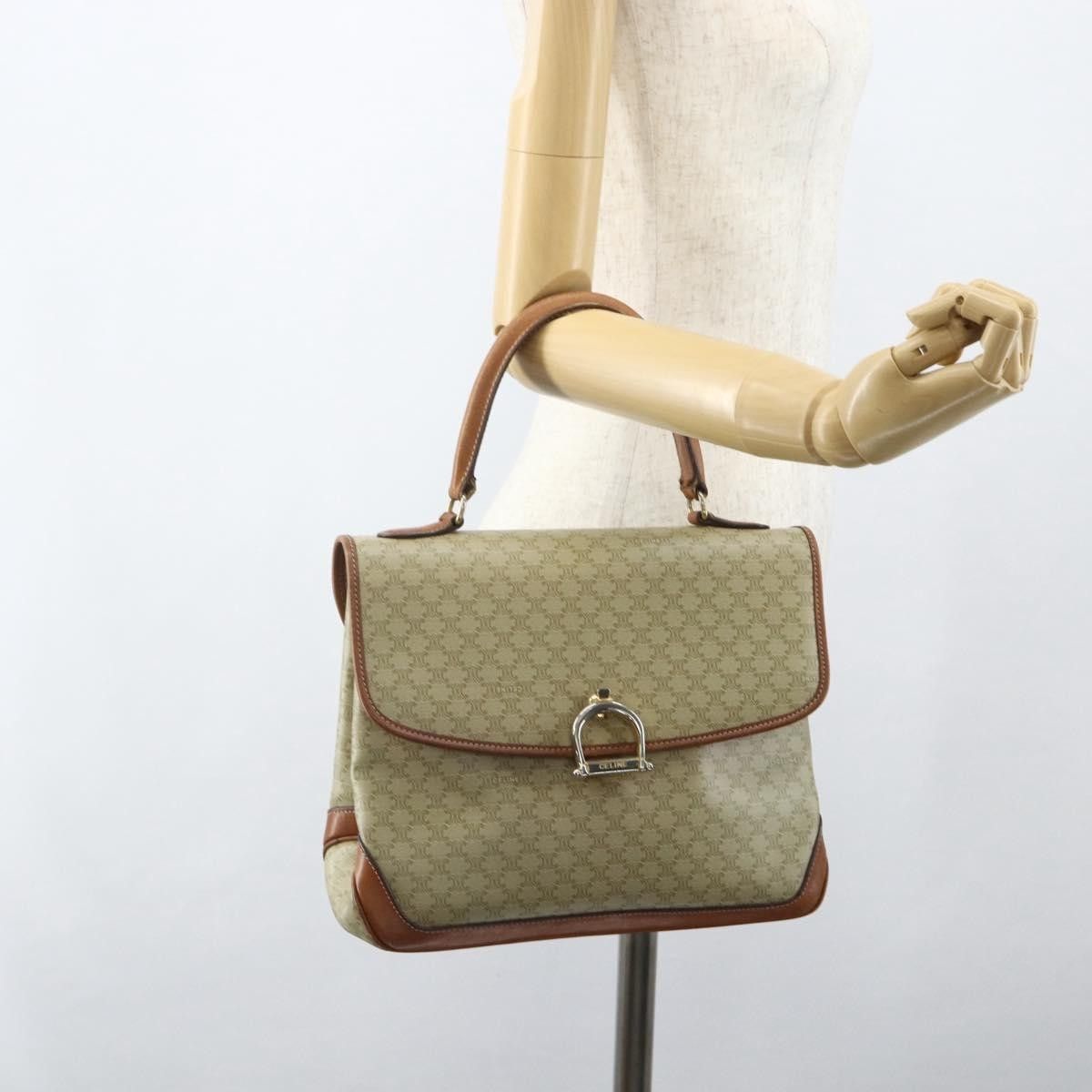 Celine Celine Vintage Macadam Handbag Canvas and Leather Size ONE SIZE - 14 Thumbnail
