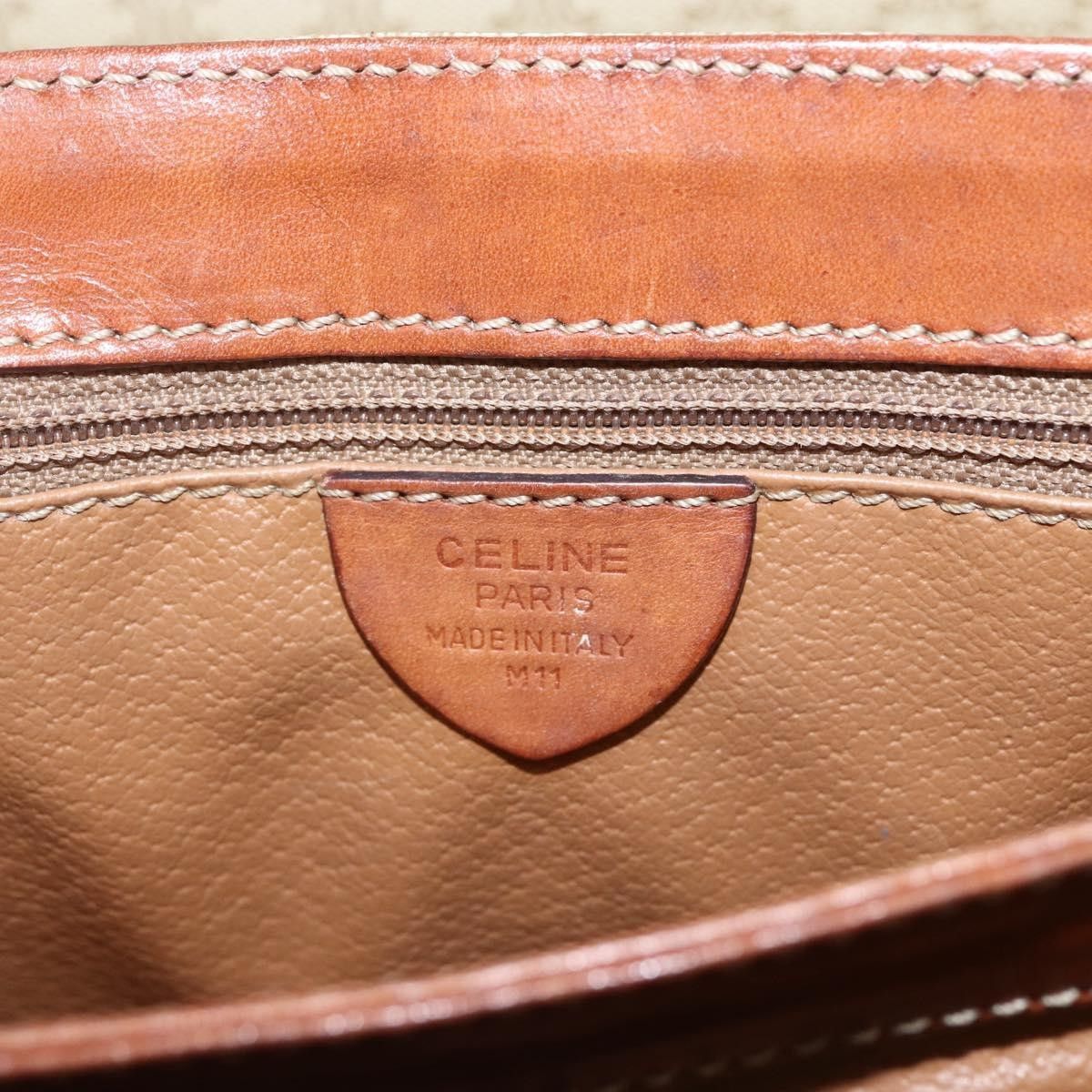 Celine Celine Vintage Macadam Handbag Canvas and Leather Size ONE SIZE - 6 Thumbnail