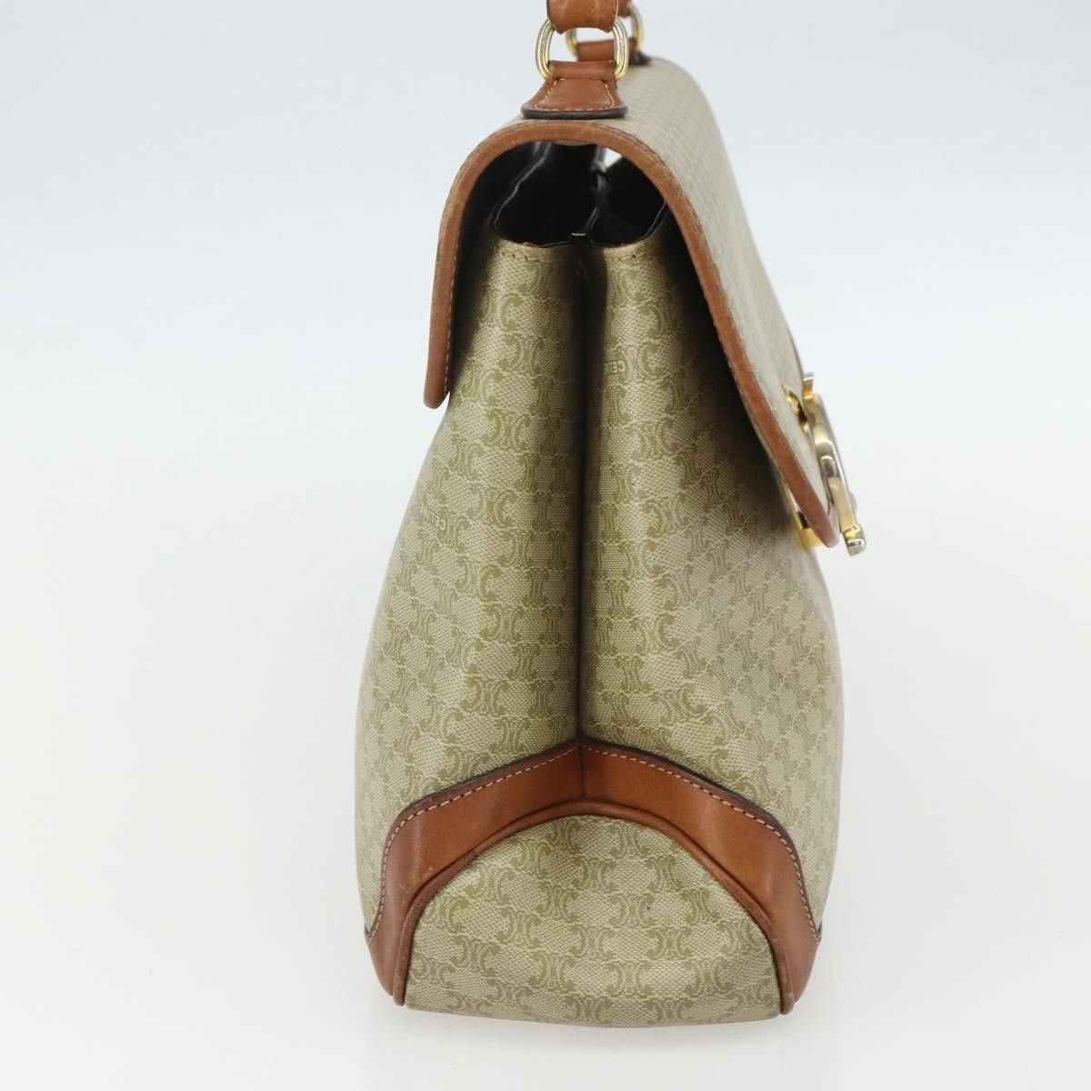 Celine Celine Vintage Macadam Handbag Canvas and Leather Size ONE SIZE - 3 Thumbnail