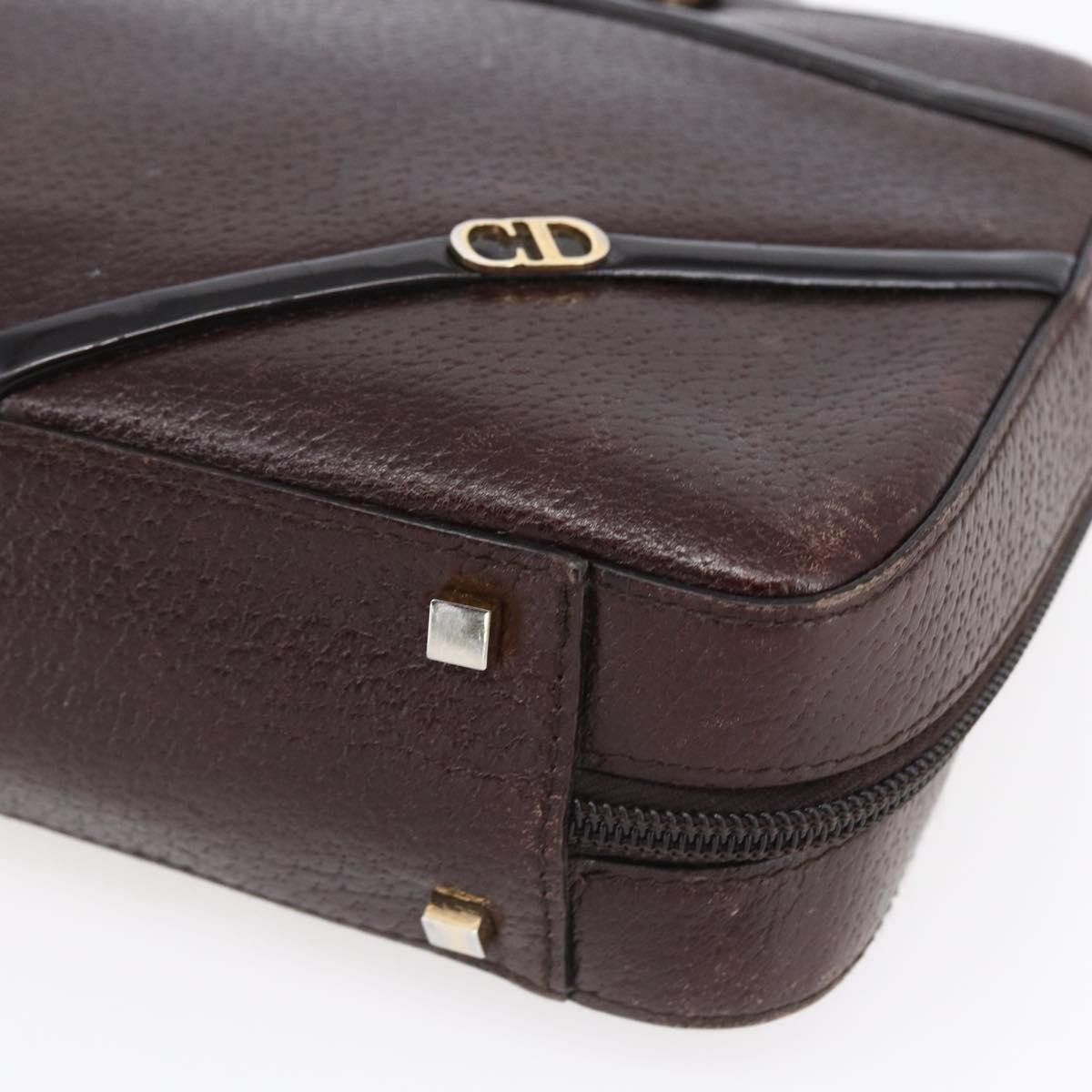 Dior Christian Dior Vintage CD Handbag Leather Size ONE SIZE - 9 Thumbnail