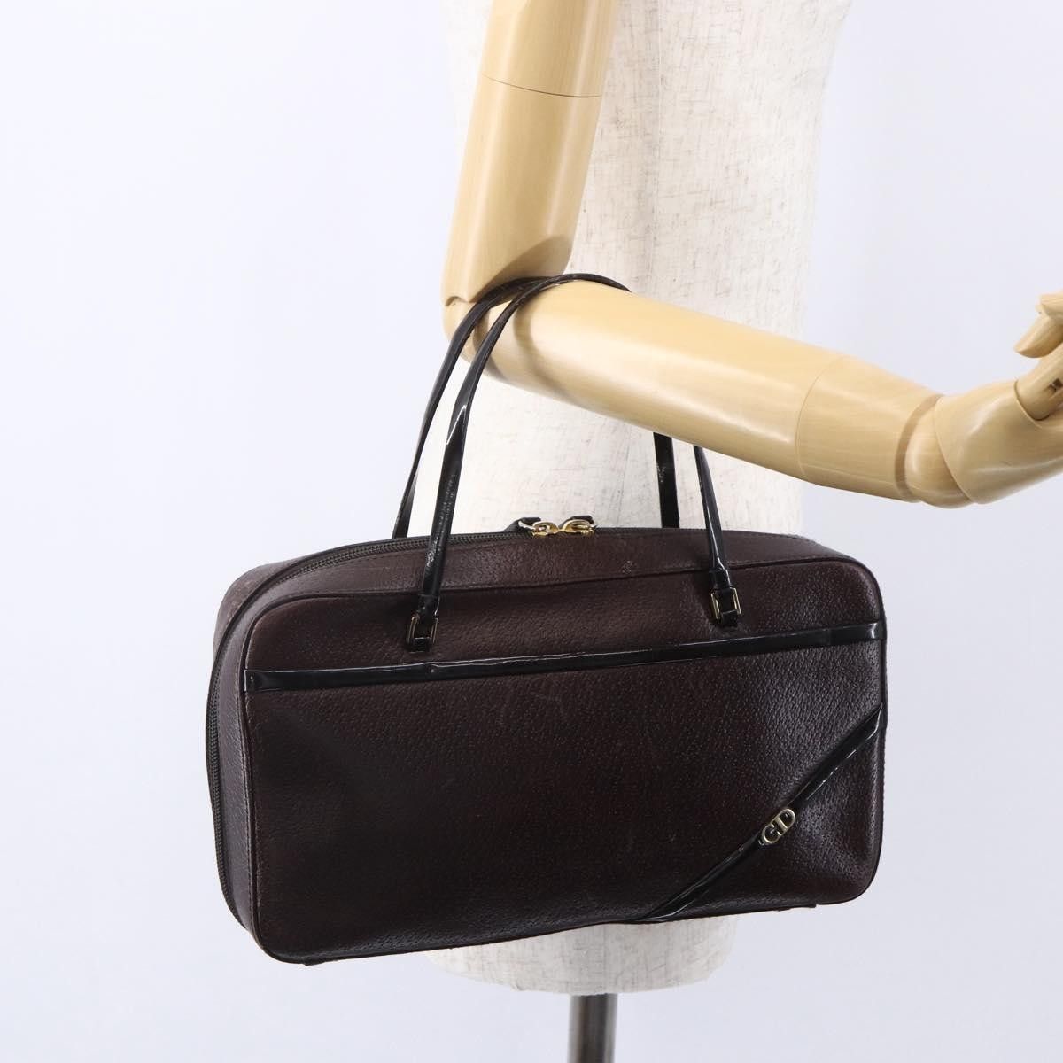 Dior Christian Dior Vintage CD Handbag Leather Size ONE SIZE - 12 Thumbnail