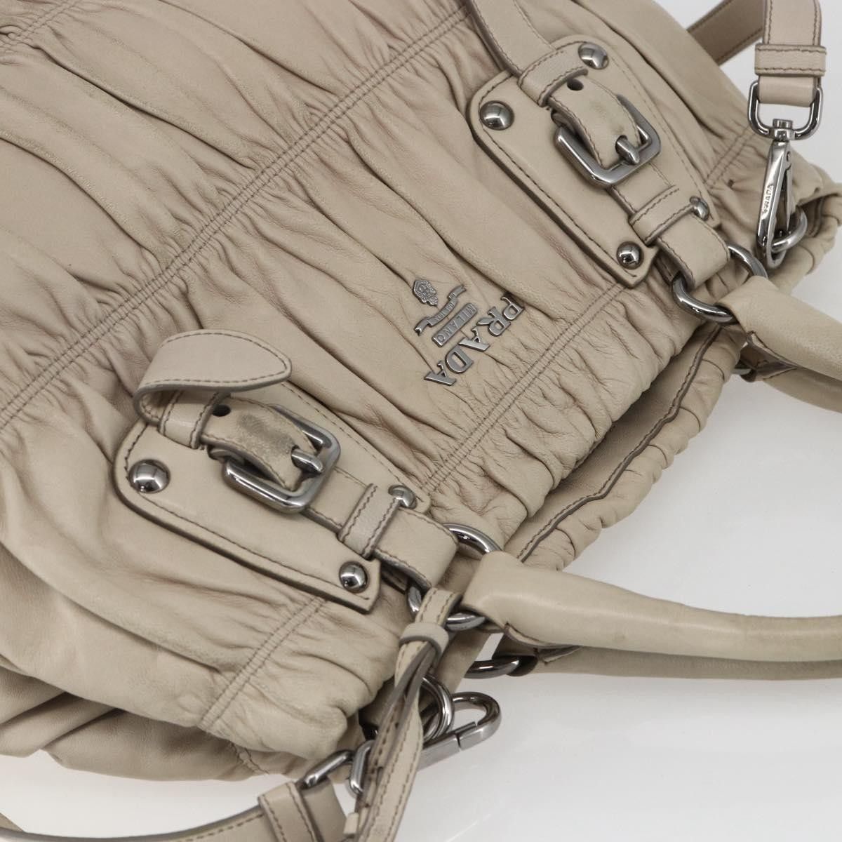 Prada Prada Gaufre Convertible Tote Nappa Leather Size ONE SIZE - 17 Thumbnail