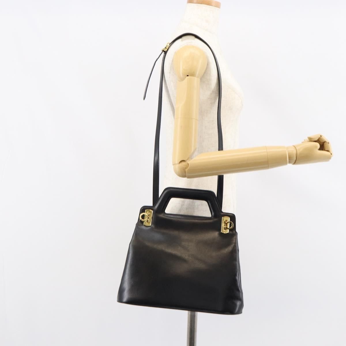 Salvatore Ferragamo Salvatore Ferragamo Wanda Handbag Leather Size ONE SIZE - 14 Thumbnail