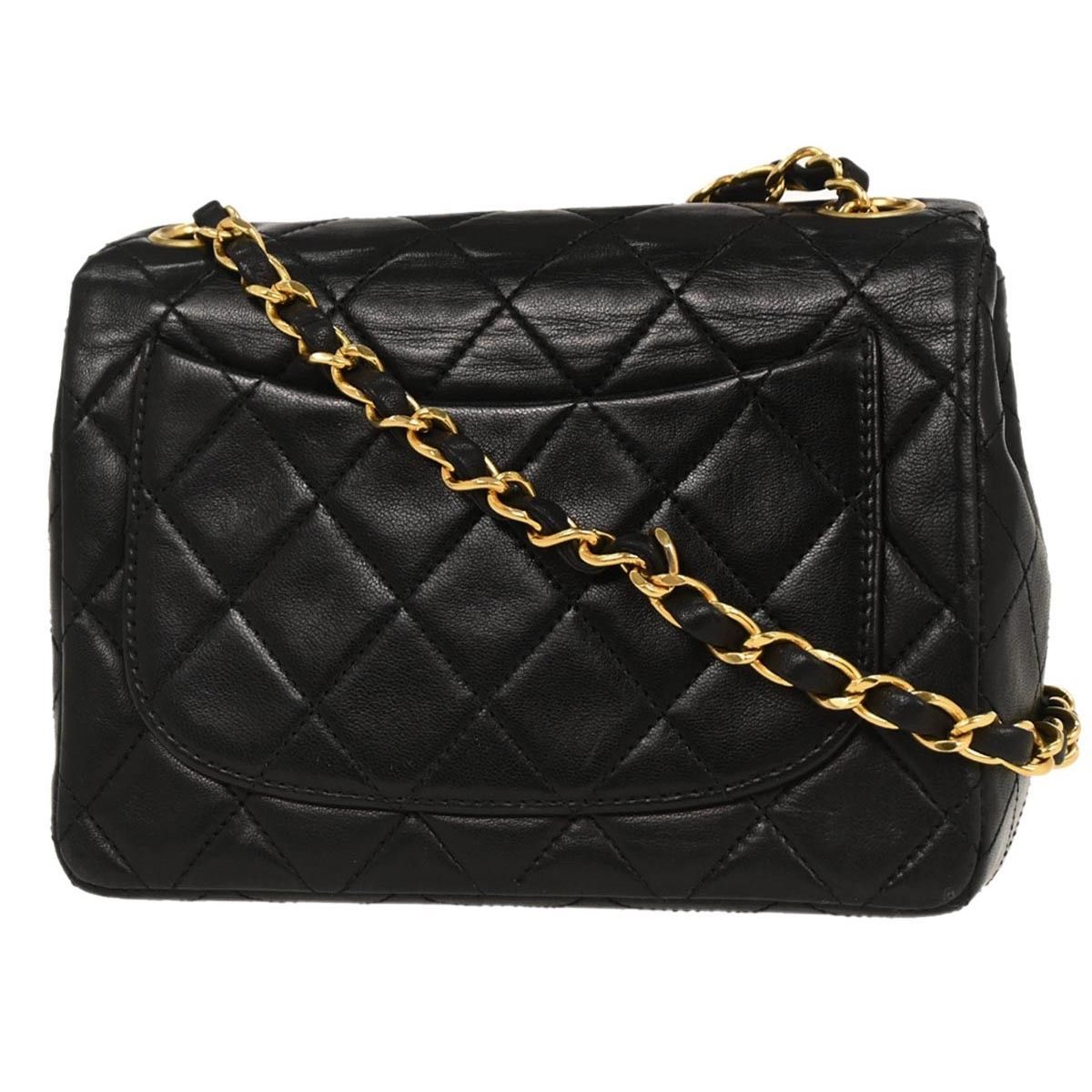 Chanel Chanel Vintage Square Classic Single Flap Bag Quilted Lambskin Size ONE SIZE - 2 Thumbnail