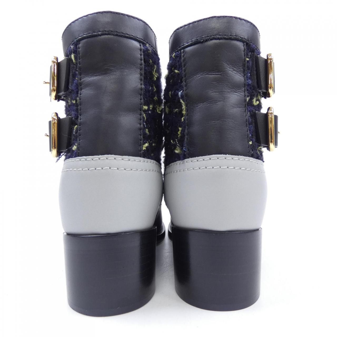 Chanel Chanel Chanel G39334Y56078 Tweed Calfskin Boots Leather Shoes G39334Y56078 DUTY FREE for USA Size ONE SIZE - 5 Thumbnail
